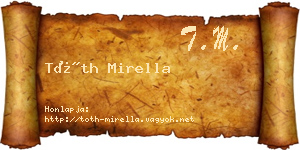 Tóth Mirella névjegykártya