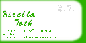mirella toth business card